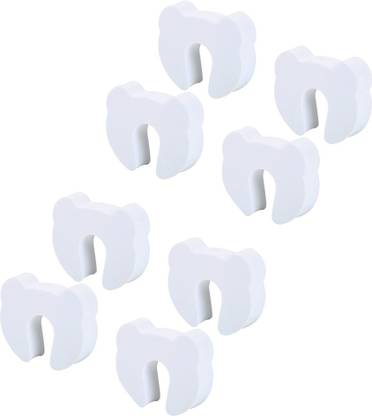Safe-o-kid Pack of 8 - Fit-all, Teddy Shaped, Strong EVA Door Guard
