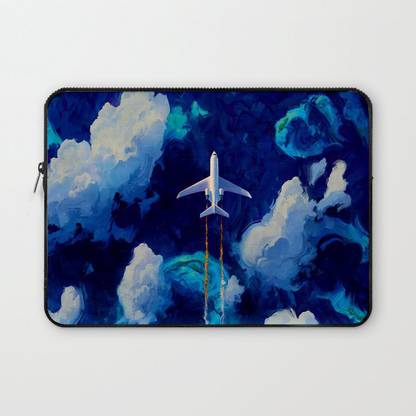 Crazy Corner Airplane Printed MacBook Pro 13 Inch Laptop Sleeve/Laptop Case Cover with Shockproof & Waterproof Linen On All Inner Sides | Apple MacBook Pro Laptop Sleeve | Canvas Waterproof Laptop Sleeve/Cover