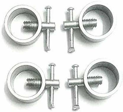 Artic Height Gym Bar Rod Locks - (Set of 4) Weight Lifting Bar Lock (Silver) Multi-training Bar