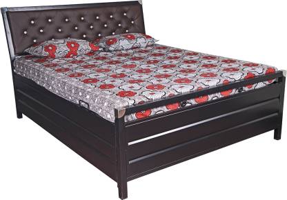 Mattress Metal King Hydraulic Bed, King Metal Box Bed Frame