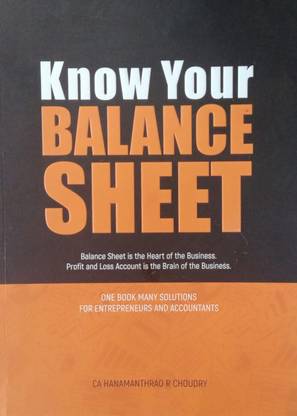 Know Your Balance Sheet