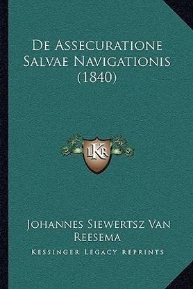 De Assecuratione Salvae Navigationis (1840)