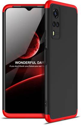 MOKING Back Cover for Vivo Y53s, 3-in-1 360 Degree Full Body Protection Back Case For Vivo Y53s