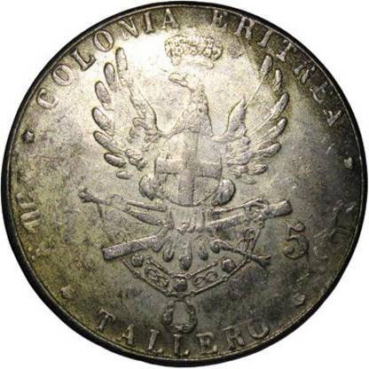 CoinView 5 - Tallero - Colonia Eritrea (1891) Umberto RE. Ditalia Pack of 1 Extremely Rare Coin Medieval Coin Collection
