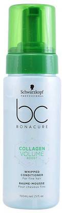 Schwarzkopf Professional Bc Collagen Volume Boost Whipped Conditioner for fine hair- 150 ml