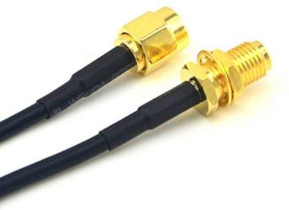 3AN Telecom Digital Coax Audio Cable 3 m 9.8ft Extensional Cable SMA Male to SMA Female Coax Adapter WiFi FPV Antenna Connector RP SMA Cable Extension RG174 3M