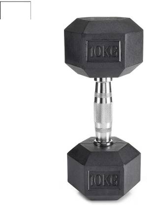 Satya Cast Iron Hexagon Dumbbell 10kg Single Fixed Weight Dumbbell