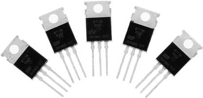 RENMAX BT136 600E Triac Transistor 600V 4A TO220 (5Pcs) Electronic Components Electronic Hobby Kit