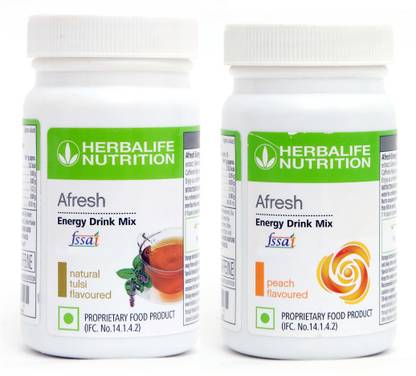 HERBALIFE Afresh Energy Drink Tulsi And Peach Flavour Energy Drink