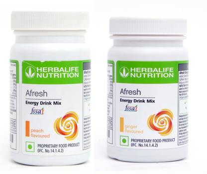 HERBALIFE Afresh Energy Drink Peach And Ginger Flavour Energy Drink
