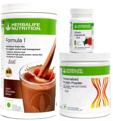 Herbalife Nutrition Formula 1 Banana Caramel And Protein 200g And Afresh Tulsi Protein Blends