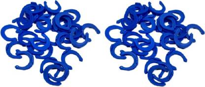 PANISTHA 100 Pieces RO Blue Lock Clips for RO Push Fit Type Connectors-3/8"-Big Size Lock Hose Connector
