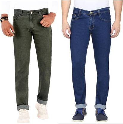 Regular Men Blue, Green Jeans
