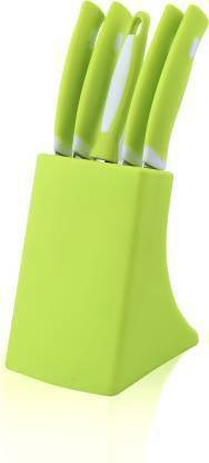 di select 6 Pc Plastic, Steel Knife Set Knife and Peeler Set Green