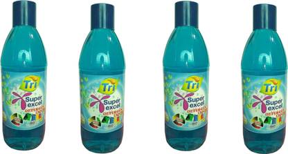 Tri Super Excel Detergent Liquid 1 ltr (Pack of 4) Floral Liquid Detergent