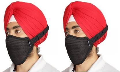 Bismaadh Turban Friendly Mask Turban Friendly Face Mask Specially For Sikh Reusable, Washable