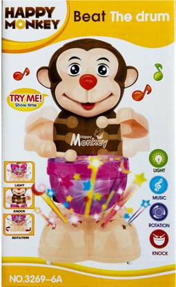 Zest4u Happy Monkey Beat The Drum