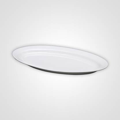 BP Bharat Ceramic Oval Serving Platter (12.5 inch) Dinner Plate