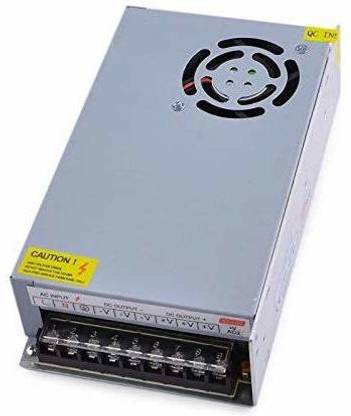 M V COLLECTIONS 12 Volt 20 Amp 300 Watt Power Supply with fan and heavy build quality 300 Watts Server PSU with 3 SATA Cables  (Silver)