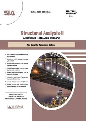 Structural Analysis-II, B.Tech III-Year I-Sem (CE) R15, JNTU-Anantapur, Latest 2020-21 Edition