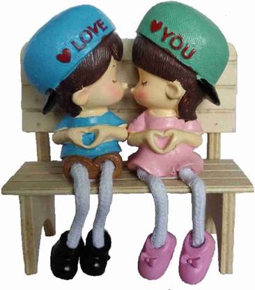 The Simplifiers Hum tum love couple Decorative Showpiece  -  15 cm