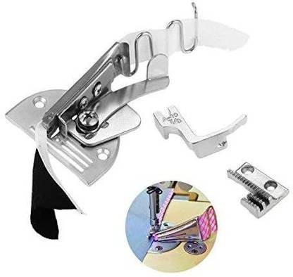 Yetaha 1PC Industrial Sewing Machine Double Fold Angle Binder Binding Attachment Folder