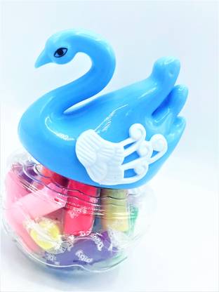 Ikshu Cute Duck shape Clay Box Mud Clay DIY Gifts for Kids-MultiColor Clay Set of 1