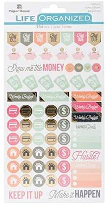 PHP STPL-0010 Budget Functional Planner Stickers, 3-pack, 3 Piece