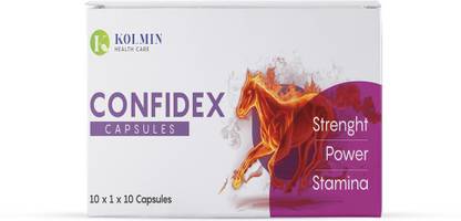 Kolmin Healthcare Confidex Capsules Ayurvedic Capsule For Men Strength, Stamina, Power and Energy Booster