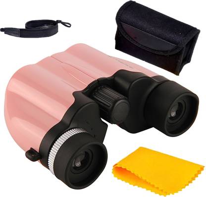 Eyebre Small Binoculars with 10X Magnification for Hunting, Camping, Birdwatching etc with adjustable Knob & Hanging Cord Binoculars also with 10X Magnification for Hunting, Camping, Birdwatching etc with Rubber pad protection on Eye Lens Binoculars