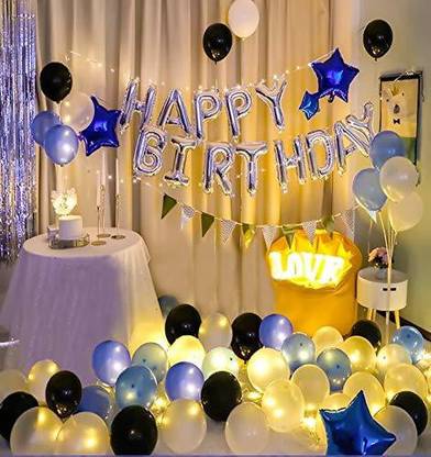 party assets Happy Birthday Balloons Decoration Kit Items Combo