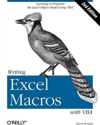 Writing Excel Macros with VBA