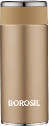 BOROSIL Travelsmart Vacuum Insulated, 8 Hrs Hot & 10 Hrs Cold Flask, Rose 260 ml बॉटल