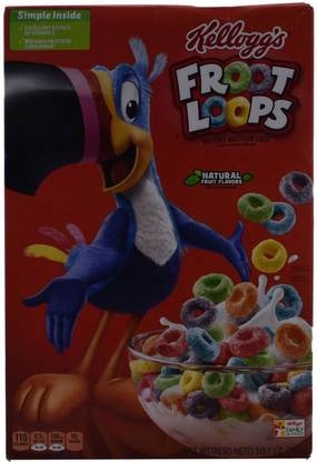 Kellogg's Froot Loops Sweetened Multi-Grain Cereal - 286g (10.1oz) Box