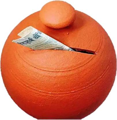 MiiArt MITTI KI GULAK,19cm,soil item,medium Coin Bank