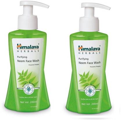 हिमालय Herbals Purifying Neem Face Wash 200 ml, Pack of 2 फेस वॉश