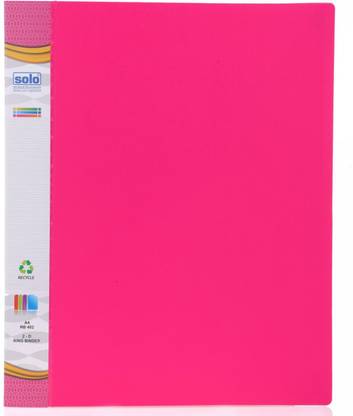 Solo Polypropylene Neon Shade-2D Ring- 40mm A4 Ring Binder Files