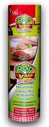 SHI PAP WRAP Pap Wrap Food Wrapping Paper | Pack of 2 | Size- 24 cm x 25 Cm Parchment Paper