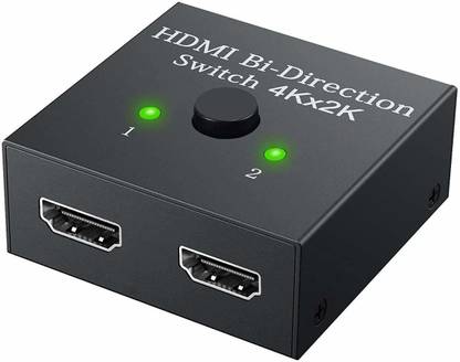 Frackson HDMI Bi-Directional Switch Splitter Manual HDMI Switch 2 Port, 2 in 1 Out or 1 in 2 Out Splitter Support 4k 2k HD 1080P Media Streaming Device