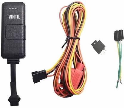 VINTIL GPS Tracker GT02A with SIM Card for Car, Bike,Truck, Bus Real time Tracking with Free One Year Mobile App (Android/iPhone) License GPS Device