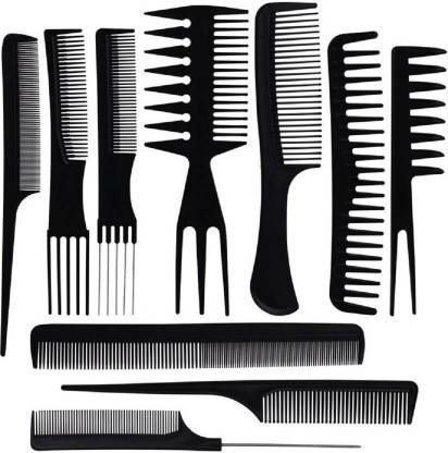 Shopeleven Parlour & Salon Accessories Hair Comb Set For Men And Women Use, Black W17