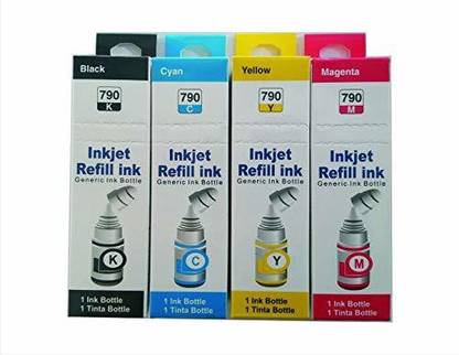 blue power Blue Power Ink Refill dye Ink for Canon G Series GI 790 Compatible Canon PIXMA G1000,G1010,G1100,G2000,G2002,G2010,G2012,G2100,G3000,G3010,G3012,G3100,G4000,G4010 (4 Color) Black + Tri Color Combo Pack Ink Bottle