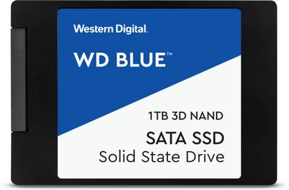 WD Blue 1 TB Laptop, Desktop Blue SATA III Internal Solid State Drive (SSD) (WDS100T2B0A)