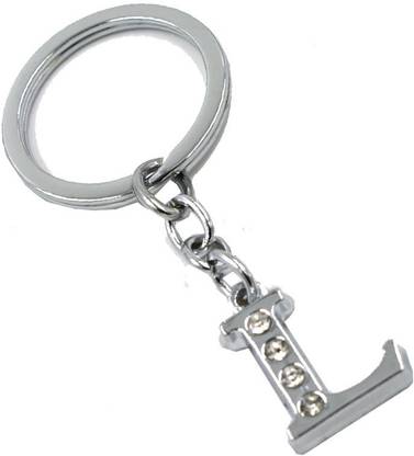 AFH Stylish Letter L Simple Alphabet Key Ring Key Chain Key Chain