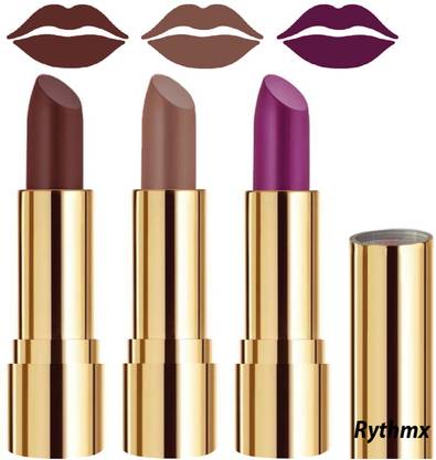 RYTHMX Smooth Creme Matte Lipstick for Girls Bold Colors in Just One Swipe Code no-608