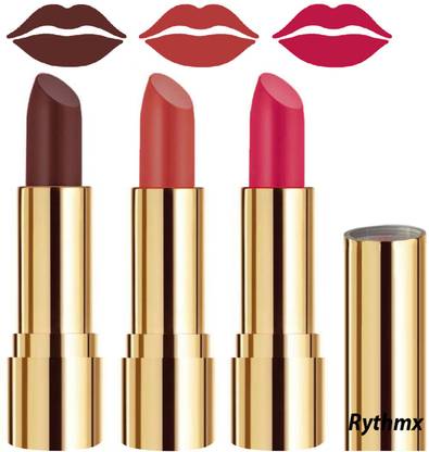 RYTHMX Smooth Creme Matte Lipstick for Girls Bold Colors in Just One Swipe Code no-624