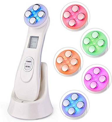 Aravli Skin Tightening Massager Facial Lifting Machine,LED Light Therapy Wrinkle Remover Skin Tightening Anti Aging Skin Rejuvenation Massager 5 in 1 RF EMS Beauty Device Massager