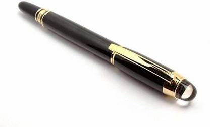 Haimac Premium Baoer H079GV classic Starwalker black color with gold trimed Plain Roller Pen Roller Ball Pen