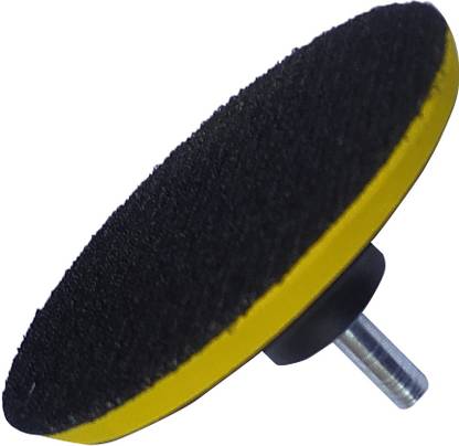 Inditrust 5inch Polishing pad /Sanding Velcro Backup with Adapter (Pack of 2pc) Glass Polisher