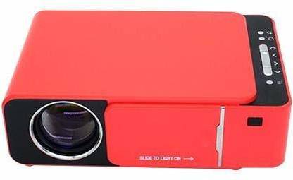 Banyan DTC T6 Android Smart Projector Support 1080p 4K Full HD Multimedia Home Theatre 3500 lumens 1280x720p Native Resolution connectivity Support USB, Wi-Fi, Bluetooth, and New HDMI Out Feature (RED) (3500 lm) Portable Projector